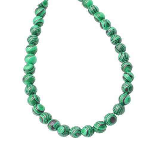 Runde Malachit-Perlen, Schmuckherstellung, Naturstein, Bastelperlen für Ohrringe, Armbänder, Bastelbedarf, Malachit, rund von Obotsnoi
