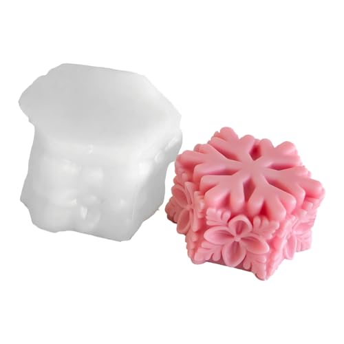 Schneeflocken-Säulenformen, Gießformen, Weihnachten, Silikon, Ornament, Gips, Formen, Epoxidharz, Schneeflocke, Säulen, Silikon, Ornament, Epoxidharz von Obotsnoi