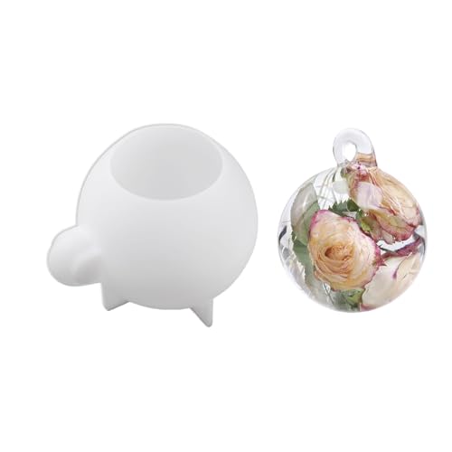 Silikonkugel-Charm-Form für Epoxidharz, mehrlagiges Ausgießen, Kugelform, Anhänger, Schmuckherstellung, Zubehör, wiederverwendbare Silikonformen für Schlüsselanhänger von Obotsnoi