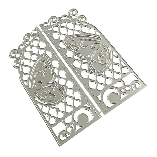 Stanzschablonen mit Schmetterlingsflügeln, Karbonstahl, dekorative Prägepapier-Stanzform für Kartenherstellung, Scrapbooking, Stahl-Bastelformen von Obotsnoi