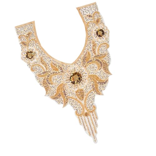 Stickerei Pailletten Patches Hochzeitskleid Nähen auf Stickerei Patches Bestickte Applikation für Abendkleid Brautkleid Stickerei Pailletten Patches Hochzeitskleid Nähen auf Stickerei Patches Bestickte Applikation für Abendkleid Brautkleid von Obotsnoi