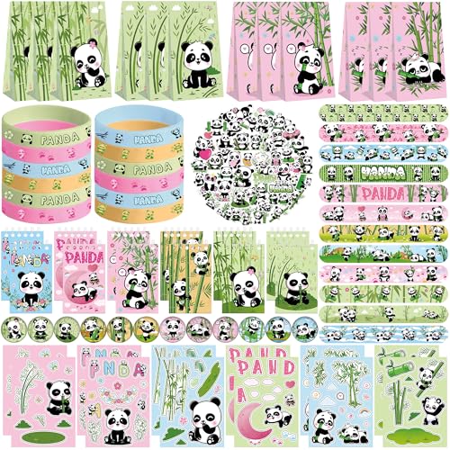 Obussgar Panda-Partyzubehör, einschließlich Panda-Geschenktüten, Aufkleber, Abzeichen, Armbänder für Panda-Themen-Geburtstagsparty Obussgar Panda-Partyzubehör, einschließlich Panda-Geschenktüten, Aufkleber, Abzeichen, Armbänder für Panda-Themen-Geburtstagsparty von Obussgar