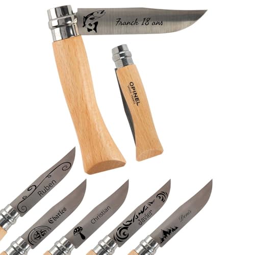 Klappbares personalisiertes Herrenmesser - Textgravur auf der Klinge - Geschenkidee Geburtstag, Weihnachten, Vatertag, Opa - Iconic Französisch Messer personalisierbar Klappbares personalisiertes Herrenmesser - Textgravur auf der Klinge - Geschenkidee Geburtstag, Weihnachten, Vatertag, Opa - Iconic Französisch Messer personalisierbar von Ocadeau