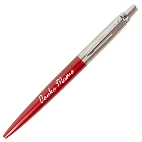 Ocadeau Kugelschreiber aus einem Parker Jotter Core rot mit Textgravur erstellt - Sylo Kugelschreiber Jotter rot personalisiert graviert Ocadeau Kugelschreiber aus einem Parker Jotter Core rot mit Textgravur erstellt - Sylo Kugelschreiber Jotter rot personalisiert graviert von Ocadeau
