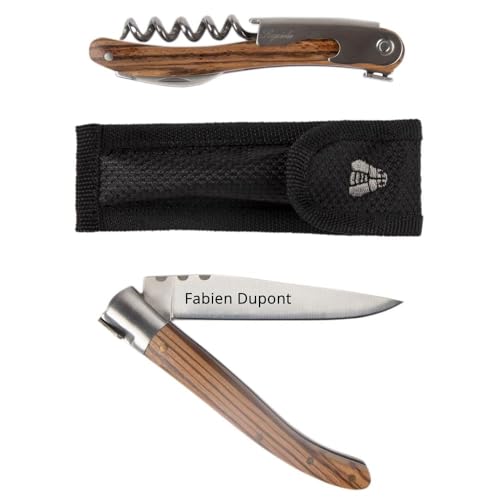 Ocadeau Laguiole Messer-Set mit personalisierter Gravur - Taschenmesser und Sommeliermesser personalisiert in einem Laguiole Etui - Personalisierbares Set mit 2 Laguiole Messern Ocadeau Laguiole Messer-Set mit personalisierter Gravur - Taschenmesser und Sommeliermesser personalisiert in einem Laguiole Etui - Personalisierbares Set mit 2 Laguiole Messern von Ocadeau
