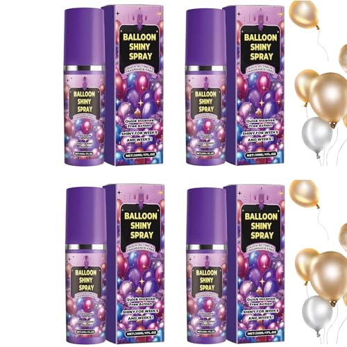 4 Stück Ballon Gloss Spray, Hochglanz Luftballons Spray, Schnell Trocknende Ballon Glanz Sprays, Latex Ballons Glanz Glanz Sprays Für Ein Brillantes Aussehen von Ocastuted