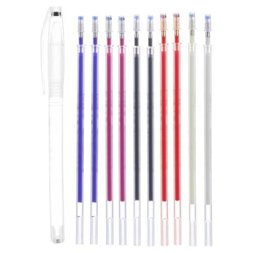 Ocastuted 5 Sets Kleidermarker zum Nähen, Wärmeentfernung Stoffstifte, verschwindende Tinte Stoffe Marker, Nähen Hochtemperaturverschwindende Stifte Set, Stoffmarker Stifte Set mit Nachfüllungen Ocastuted 5 Sets Kleidermarker zum Nähen, Wärmeentfernung Stoffstifte, verschwindende Tinte Stoffe Marker, Nähen Hochtemperaturverschwindende Stifte Set, Stoffmarker Stifte Set mit Nachfüllungen von Ocastuted