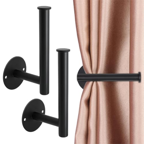 Occtingkind 2 Stück Vorhang Raffhalter,Metall Vorhanghaken,Raffhalter für Vorhänge,Gardinenhalter,für Wohnzimmer Schlafzimmer Esszimmer Bäder Küchen Büros,Schwarz Occtingkind 2 Stück Vorhang Raffhalter,Metall Vorhanghaken,Raffhalter für Vorhänge,Gardinenhalter,für Wohnzimmer Schlafzimmer Esszimmer Bäder Küchen Büros,Schwarz von Occtingkind