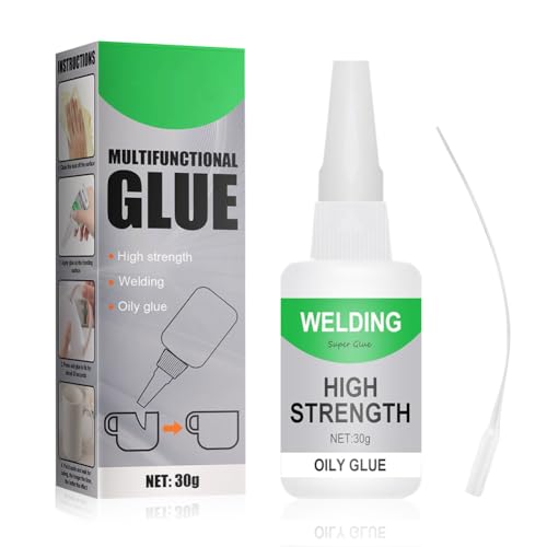 Universal Wasserdichter Superkleber Starker Kunststoffkleber,Schweißen Öliger Kleber,Jue-Fish Welding High-Strength Oily Glue,Multifungctional Glue Extra Stark für Kunststoff Metall Harz (1 Stück) von Occtingkind