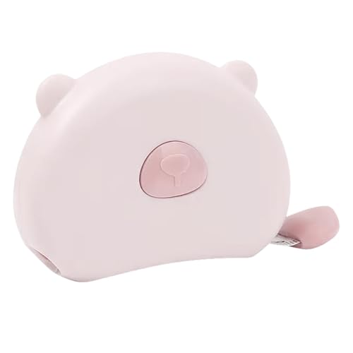 Körpermaßband 150cm/60 Zoll Einziehbar, Schneidermaßband mit Magnetverschluss,Bär Schneidermaßband Measuring Tape zum Messen von Länge, Brust, Taille (Rosa) von Occupaternm