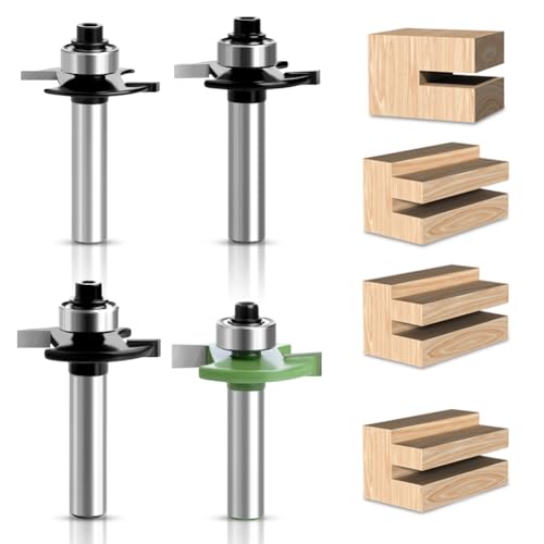 Fräser für Oberfräse nutfräser 8mm Schaft 4 Stück, Scheibennutfräser 2 mm, 3 mm, 4 mm, 5 mm, 6 mm, Bündigfräser, Nutfräser & Verleimfräser mit Kugellagern, Oberfräse Zubehör Holzbearbeitung planfräser Fräser für Oberfräse nutfräser 8mm Schaft 4 Stück, Scheibennutfräser 2 mm, 3 mm, 4 mm, 5 mm, 6 mm, Bündigfräser, Nutfräser & Verleimfräser mit Kugellagern, Oberfräse Zubehör Holzbearbeitung planfräser von Occzin