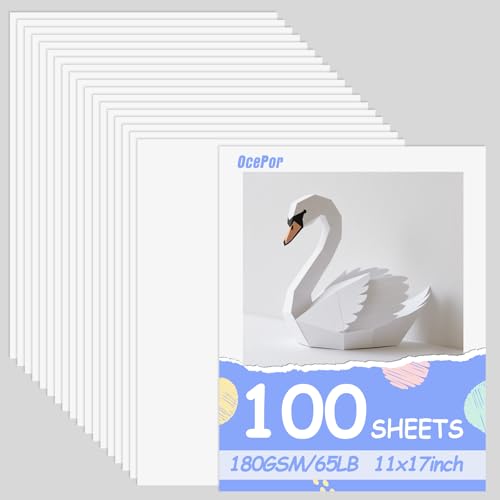 OcePor 100 Blatt weißer Karton, 27,9 x 43,2 cm, 29,5 kg/180 g/m², weißer Karton, dickes Kartonpapier, schweres Kartonpapier für Drucker, Lebenslauf, Sammelalben, Kunst, Handwerk, Visitenkarten OcePor 100 Blatt weißer Karton, 27,9 x 43,2 cm, 29,5 kg/180 g/m², weißer Karton, dickes Kartonpapier, schweres Kartonpapier für Drucker, Lebenslauf, Sammelalben, Kunst, Handwerk, Visitenkarten von OcePor