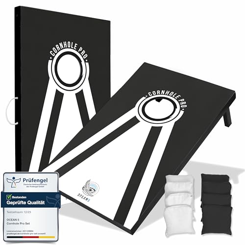 Ocean 5 Cornhole Pro | Original Sackloch Spiel | der Klassiker aus den USA | Cornhole Spiel Outdoor | Wurfspiel für Kinder und Erwachsene inklusive Cornhole Bags | lustige Partyspiele für draußen Ocean 5 Cornhole Pro | Original Sackloch Spiel | der Klassiker aus den USA | Cornhole Spiel Outdoor | Wurfspiel für Kinder und Erwachsene inklusive Cornhole Bags | lustige Partyspiele für draußen von Ocean 5