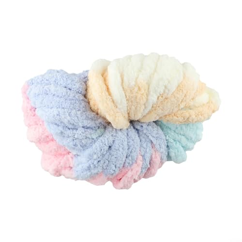 Weiches, grobes Garn für DIY-Projekte, dicke Wolle, perfekt zum Stricken und Häkeln, bequem und einfach zu verwenden (D) von Oceanlend