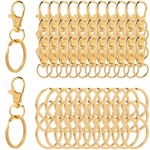 80 Stück Schlüsselring Edelstahl Klein,Drehbare Karabinerverschlüsse,Schlüsselanhänger Drehverschlüsse,Schwenk 360° Drehbar,Schlüsselring Verschluss für Bastelarbeiten DIY Rucksack Handtasche(Golden) 80 Stück Schlüsselring Edelstahl Klein,Drehbare Karabinerverschlüsse,Schlüsselanhänger Drehverschlüsse,Schwenk 360° Drehbar,Schlüsselring Verschluss für Bastelarbeiten DIY Rucksack Handtasche(Golden) von OctBird
