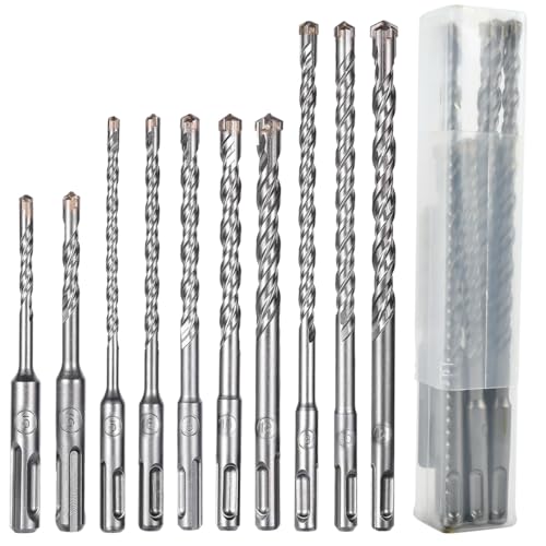 OctBird Hammerbohrer Set,10-Teilig Hammerbohrer für Beton mit 4 Schneiden,Robust Line Hammerbohrer für Schlagbohrmaschine,Bohrhammer Betonbohrer Kompatibilität Bosch Hilti Makita Metabo (5 6 8 10 12) OctBird Hammerbohrer Set,10-Teilig Hammerbohrer für Beton mit 4 Schneiden,Robust Line Hammerbohrer für Schlagbohrmaschine,Bohrhammer Betonbohrer Kompatibilität Bosch Hilti Makita Metabo (5 6 8 10 12) von OctBird