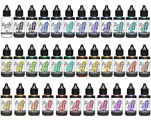 Octopus Fluids 35x 30 ml Resin Ink Set, Alcohol Ink für Epoxidharz und UV-Resin Octopus Fluids 35x 30 ml Resin Ink Set, Alcohol Ink für Epoxidharz und UV-Resin von Octopus Fluids