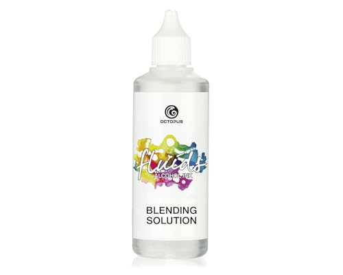 100 ml Fluids Alcohol Blending Solution, Extender, Blendinglösung für Alcohol Ink, Alkoholtinte, farblos von Octopus