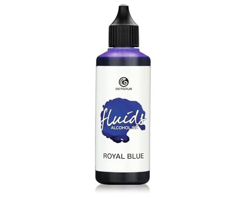 100 ml Fluids Alcohol Ink ROYAL BLUE, Alkoholtinte für Fluid Art und Resin, blau von Octopus