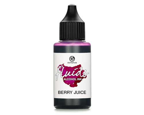 30ml Fluids Alcohol Ink BERRY JUICE, Alkoholtinte für Fluid Art und Resin, violett 30ml Fluids Alcohol Ink BERRY JUICE, Alkoholtinte für Fluid Art und Resin, violett von Octopus