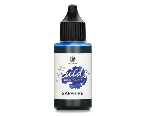 30ml Fluids Alcohol Ink BLUE SAPPHIRE, Alkoholtinte für Fluid Art und Resin, blau 30ml Fluids Alcohol Ink BLUE SAPPHIRE, Alkoholtinte für Fluid Art und Resin, blau von Octopus