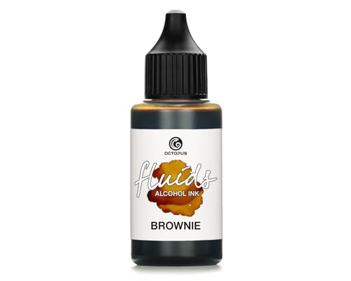 30ml Fluids Alcohol Ink BROWNIE, Alkoholtinte für Fluid Art und Resin, braun 30ml Fluids Alcohol Ink BROWNIE, Alkoholtinte für Fluid Art und Resin, braun von Octopus