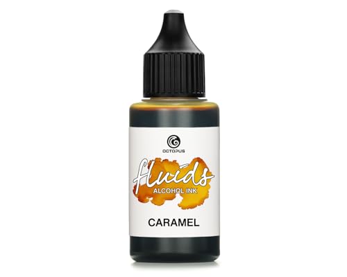 30ml Fluids Alcohol Ink CARAMEL, Alkoholtinte für Fluid Art und Resin, braun 30ml Fluids Alcohol Ink CARAMEL, Alkoholtinte für Fluid Art und Resin, braun von Octopus