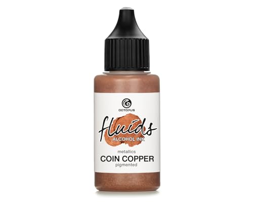 30ml Fluids Alcohol Ink COIN COPPER, Alkoholtinte für Fluid Art und Resin, kupfer 30ml Fluids Alcohol Ink COIN COPPER, Alkoholtinte für Fluid Art und Resin, kupfer von Octopus