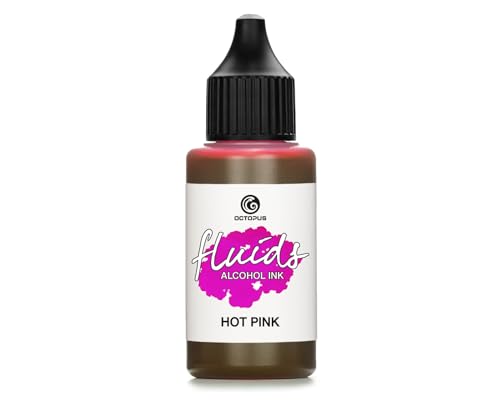 30ml Fluids Alcohol Ink HOT PINK, Alkoholtinte für Fluid Art und Resin, pink 30ml Fluids Alcohol Ink HOT PINK, Alkoholtinte für Fluid Art und Resin, pink von Octopus