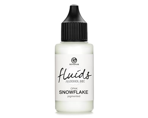 30ml Fluids Alcohol Ink SNOWFLAKE, Alkoholtinte für Fluid Art und Resin, weiß, white, blanco 30ml Fluids Alcohol Ink SNOWFLAKE, Alkoholtinte für Fluid Art und Resin, weiß, white, blanco von Octopus