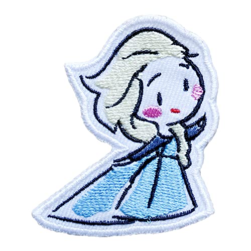 Octory Aufnäher zum Aufbügeln, Motiv: Prinzessin, zum Aufbügeln für Jeans, Hüte, Taschen (Elsa) von Octory