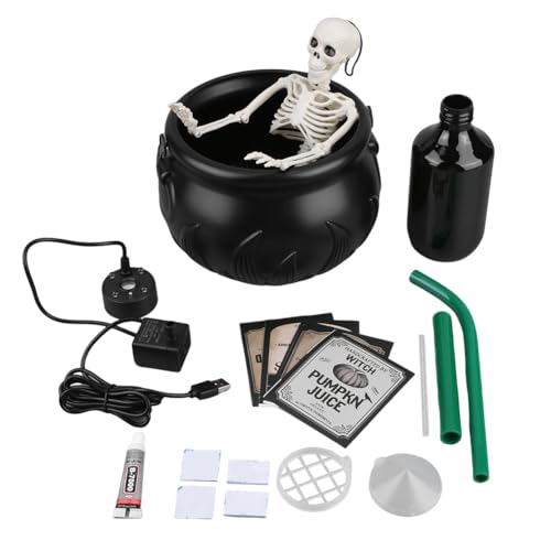 Halloween Decorations Innen von 8 Zoll Hexen Kessel mit Skelett for Party (C) von Ocuuer