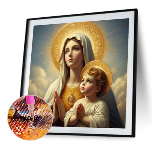 Ocuuer 5D DIY Full Round Drill Our Lady Kit Home Decor Art 40x40 cm (K2365) von Ocuuer