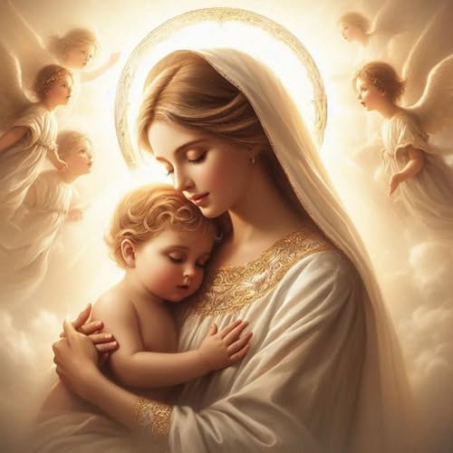 Ocuuer 5D DIY Full Round Drill Our Lady Kit Home Decor Art 40x40 cm (K2367) von Ocuuer