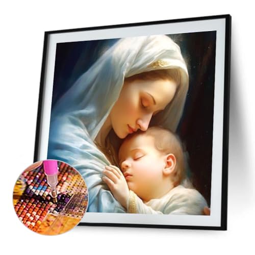 Ocuuer 5D DIY Full Round Drill Our Lady Kit Home Decor Art 40x40 cm (K2368) von Ocuuer