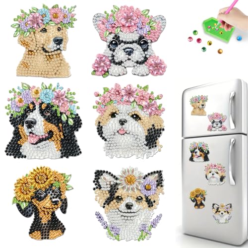 Ocuuer 6PCS Dog DIY Magnet Kühlschrank for Anfänger Erwachsene (LY1151) von Ocuuer