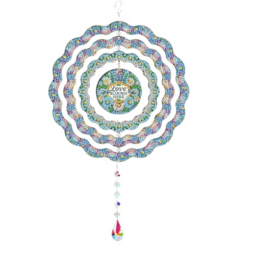 Ocuuer DIY Rotation Wind Chime Art Hanging Anhänger (Blume) (JS1009) von Ocuuer