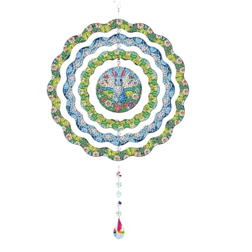 Ocuuer DIY Rotation Wind Chime Art Hanging Anhänger (Kaninchen) (JS1003) von Ocuuer