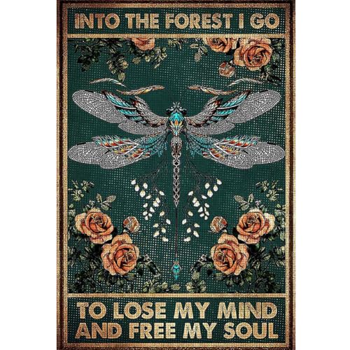 Ocuuer Dragonfly Printed Cross Stitch Kit 50x70cm DIY 11CT Stickerei Bastelabdeckung (1) von Ocuuer