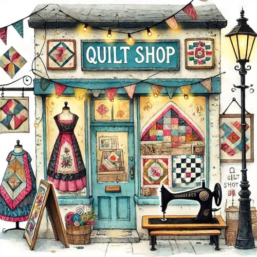 Ocuuer Full Stickerei Eco-Cotton-Faden 14CT Printed Sewing House Cross Stitch40x40cm (2) von Ocuuer