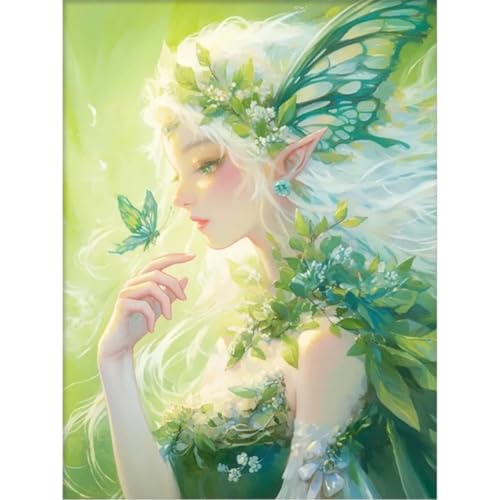 Ocuuer Full Stickerei Eco-Cotton-Thread 14CT Printed Fairy Cross Stitch Kit 45x60cm von Ocuuer