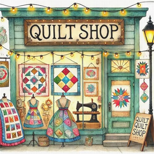 Ocuuer Full Stickerei Öko-Schnitt-Rotz-Faden 14CT Printed Sewing House Cross Stitch40x40 cm Ocuuer Full Stickerei Öko-Schnitt-Rotz-Faden 14CT Printed Sewing House Cross Stitch40x40 cm von Ocuuer