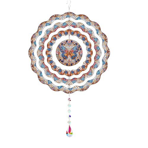 Ocuuer rotierende Wind Chime Art Hanging Anhänger (Schmetterling B) (JS1008) von Ocuuer