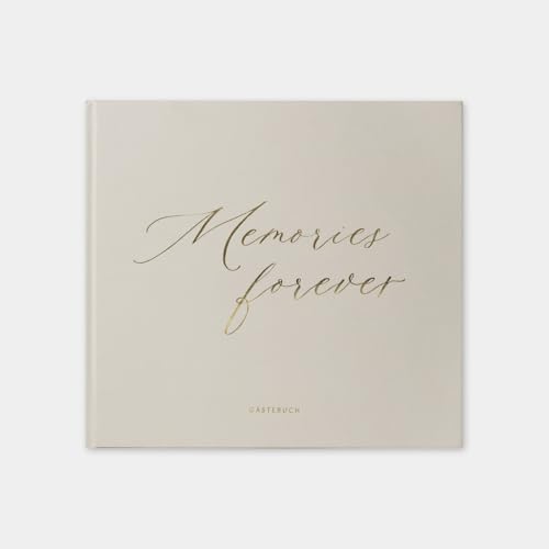 Odernichtoderdoch Hochzeits-Gästebuch "Memories forever", Erinnerungsbuch mit 35 Frage-Doppelseiten, Platz für Fotos und Gedanken, Hochzeits-Geschenk, Goldfolienprägung, Hardcover, 10 Blanko-Seiten Odernichtoderdoch Hochzeits-Gästebuch "Memories forever", Erinnerungsbuch mit 35 Frage-Doppelseiten, Platz für Fotos und Gedanken, Hochzeits-Geschenk, Goldfolienprägung, Hardcover, 10 Blanko-Seiten von Odernichtoderdoch