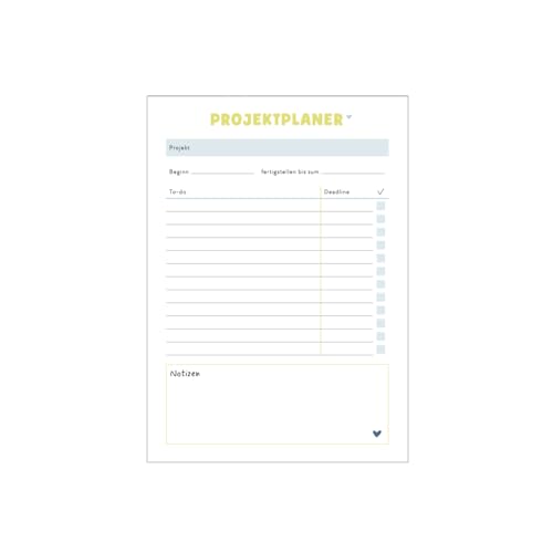 Odernichtoderdoch Notizblock A5 „Projektplaner - Tool für klare Ziele und Deadlines, Notizen, To-Do´s, Checkliste, praktisch & stylisch Odernichtoderdoch Notizblock A5 „Projektplaner - Tool für klare Ziele und Deadlines, Notizen, To-Do´s, Checkliste, praktisch & stylisch von Odernichtoderdoch