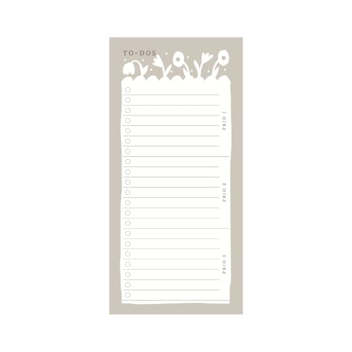 Odernichtoderdoch Notizblock DIN lang „To do, floral - To-do-Block im DIN-lang-Format mit Prioritäten-Einteilung, planen und organisieren Odernichtoderdoch Notizblock DIN lang „To do, floral - To-do-Block im DIN-lang-Format mit Prioritäten-Einteilung, planen und organisieren von Odernichtoderdoch