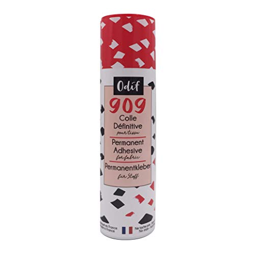 Odif - Definitiver Kleber für Stoff 909 in Spray – ideal für kreative Hobbys – schnelle und extra starke Verklebung auf Stoff, Karton, Holz, Metall – hergestellt in Frankreich ohne Säure, Spray 250 ml Odif - Definitiver Kleber für Stoff 909 in Spray – ideal für kreative Hobbys – schnelle und extra starke Verklebung auf Stoff, Karton, Holz, Metall – hergestellt in Frankreich ohne Säure, Spray 250 ml von Odif