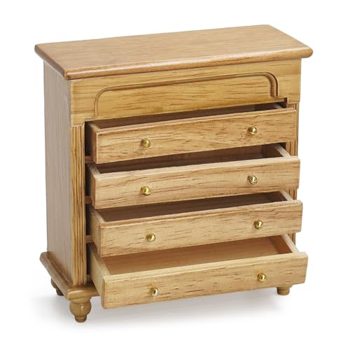 Odoria Puppenhaus Kommode Miniatur Nachttisch: 1/12 Maßstab Nachtkommoden Braun mit Schublade für Vintage Schlafzimmer Wohnzimmer Viktorianisch - Mini Buffetschrank Küche Möbel Holz Antik Odoria Puppenhaus Kommode Miniatur Nachttisch: 1/12 Maßstab Nachtkommoden Braun mit Schublade für Vintage Schlafzimmer Wohnzimmer Viktorianisch - Mini Buffetschrank Küche Möbel Holz Antik von Odoria