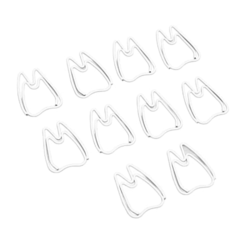Mini-Büroklammern, Exquisite Zahnform, Metall, Rostfrei, 100 Stück, Klein, für Scrapbooking von Odorkle