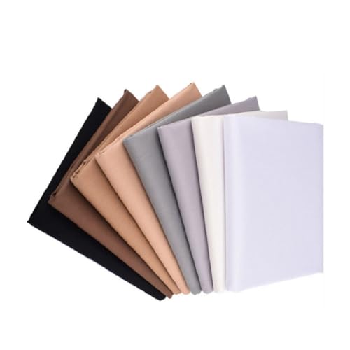 Odot 8 Stück Stoffe zum Nähen, Patchwork Stoffe Paket Jacquard Ornament Gobelin Möbelstoff für Quilten DIY Handwerk Scrapbooking, Dekostoffe Handwerken (Braun,25x25cm) von Odot